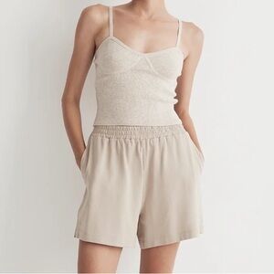 Madewell corset detail sweater tank XS